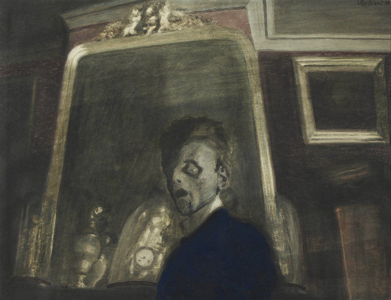 Self-Portrait Before the Mirror, 1908 by Leon Spilliaert