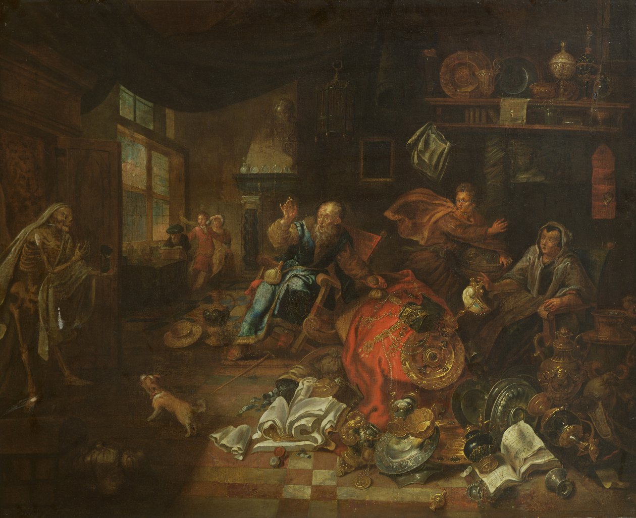 Death at the Usurer by Leonard Bramer