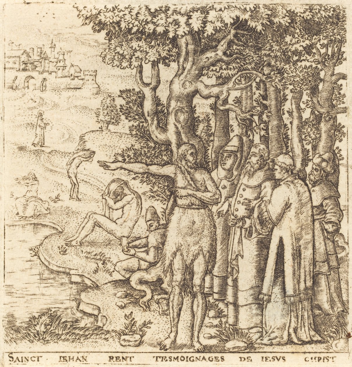 John the Baptist Testifies for Christ by Leonard Gaultier