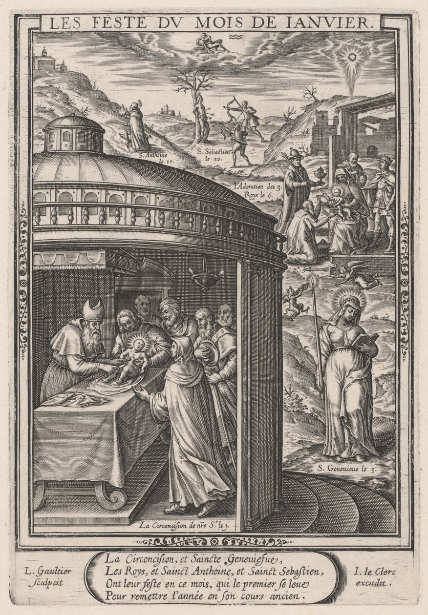 January: the Circumcision by Leonard Gaultier