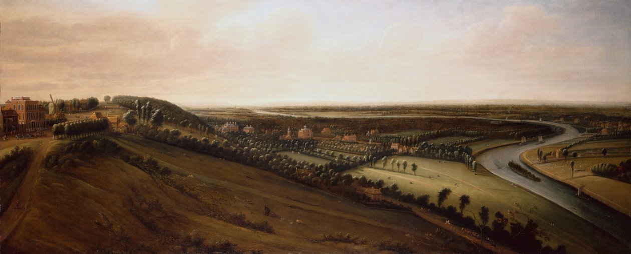 View from the side of Richmond Hill towards the Earl of Rochester