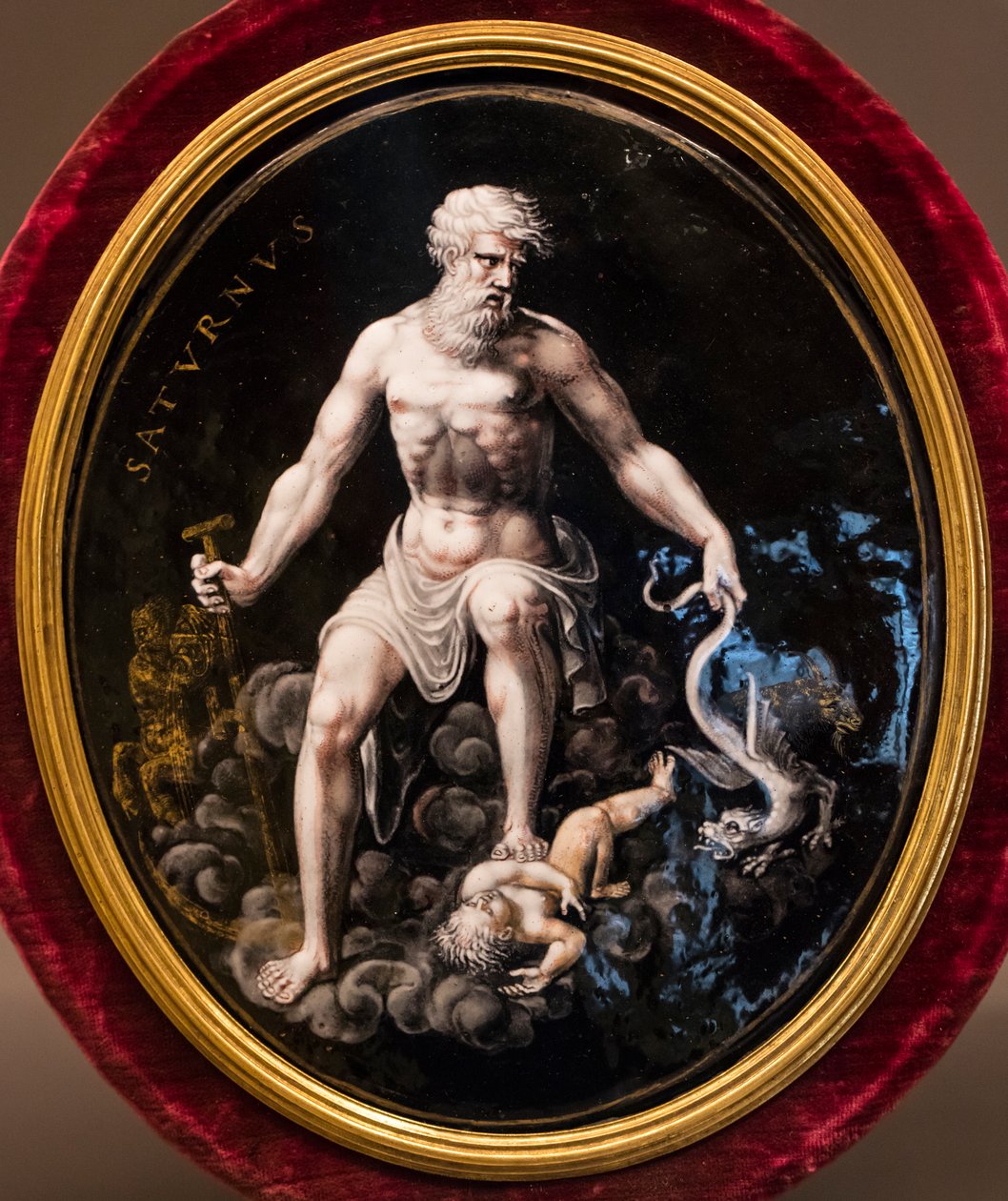 Medallion: Saturn by Leonard Limosin