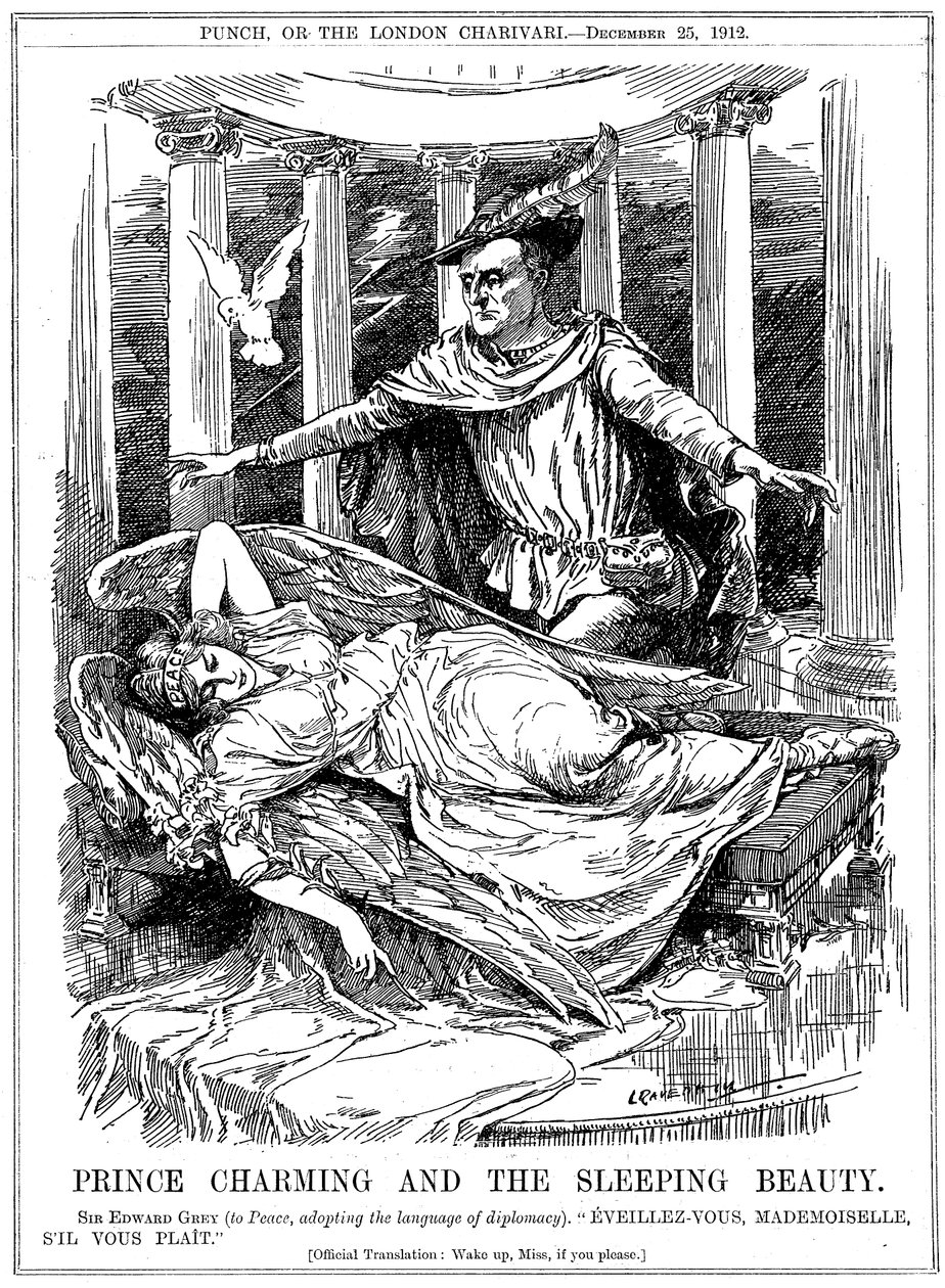 Prince Charming and the Sleeping Beauty by Leonard Raven Hill