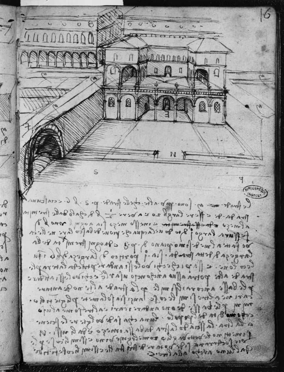 Architectural sketch for an 