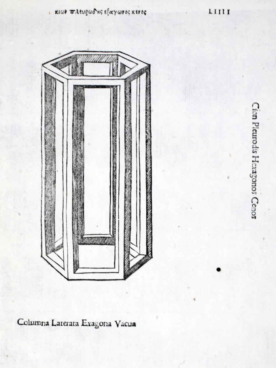 Columna Laterata Exagona Vacua, Illustration from 