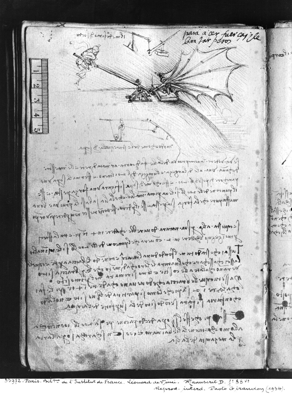 Testing the Load Tolerance of a Wing, 1487-90 by Leonardo da Vinci