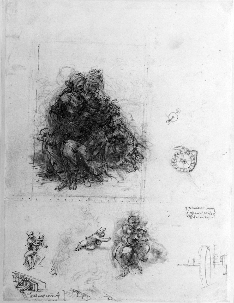 Study for the Virgin and Child with St. Anne by Leonardo da Vinci