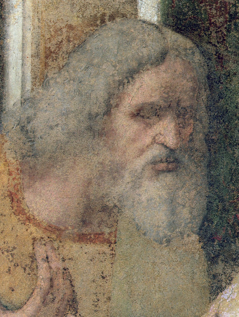 The Last Supper, 1495-97 (post restoration) (detail) by Leonardo da Vinci