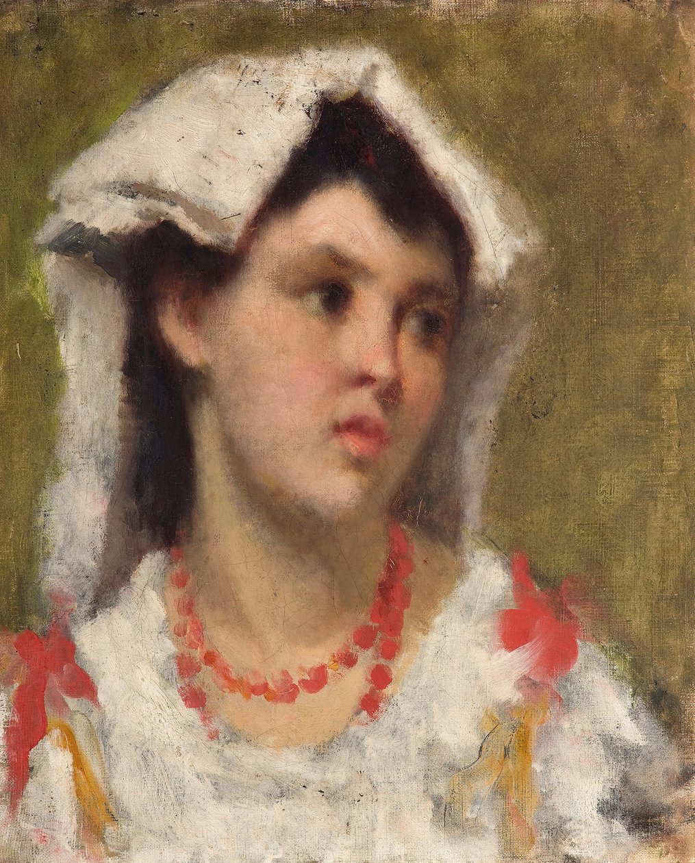 Young Lady from Ciociaria near Rome by Leonardo Bazzaro