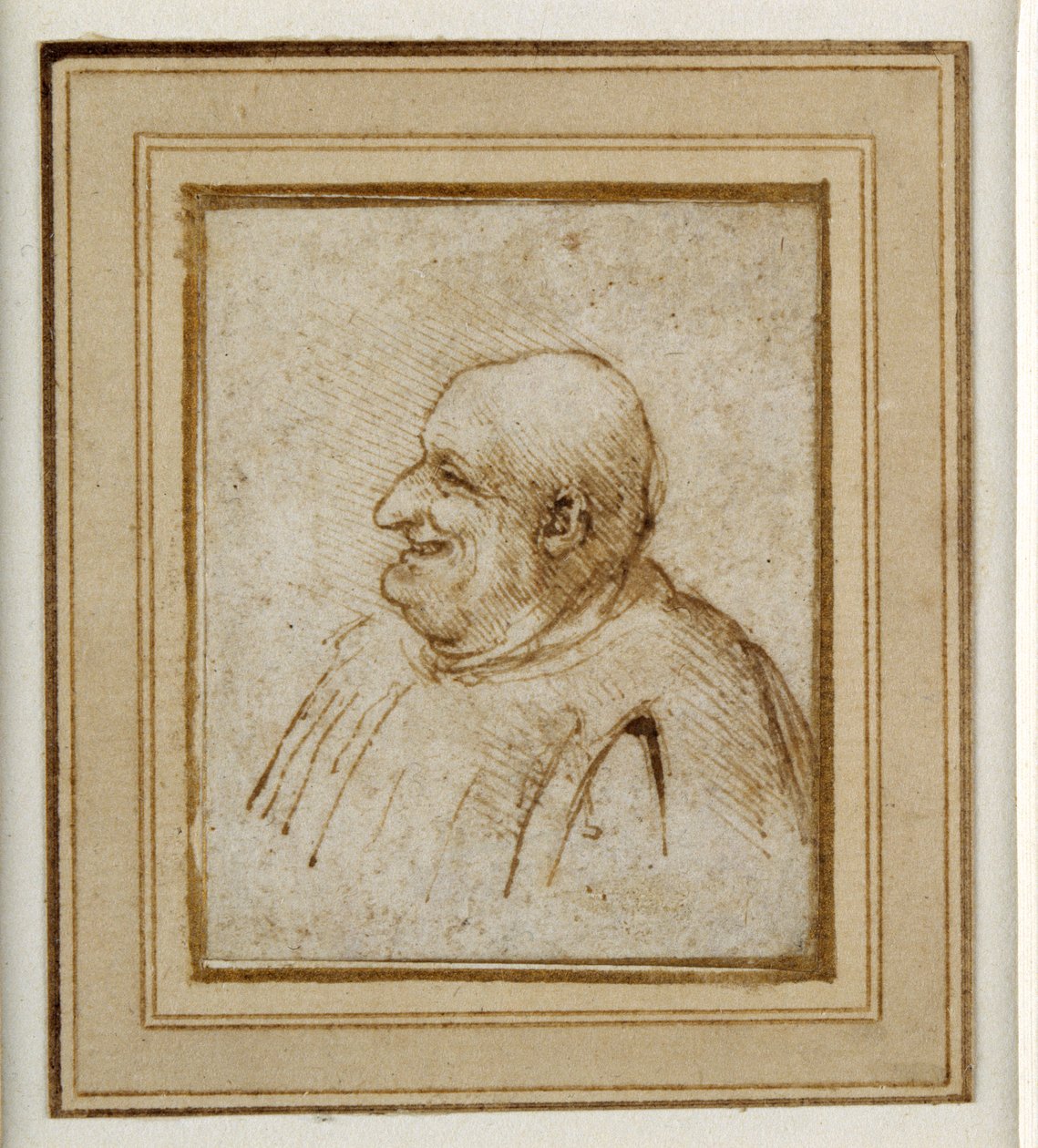 A Caricature by Leonardo da Vinci: Premium art reproduction