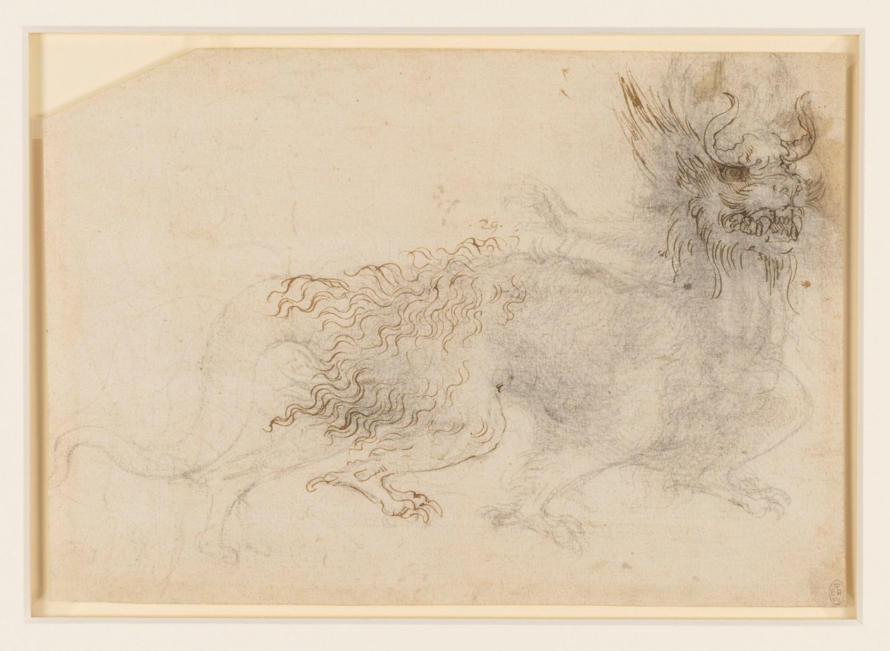A Design for a Dragon Costume by Leonardo da Vinci