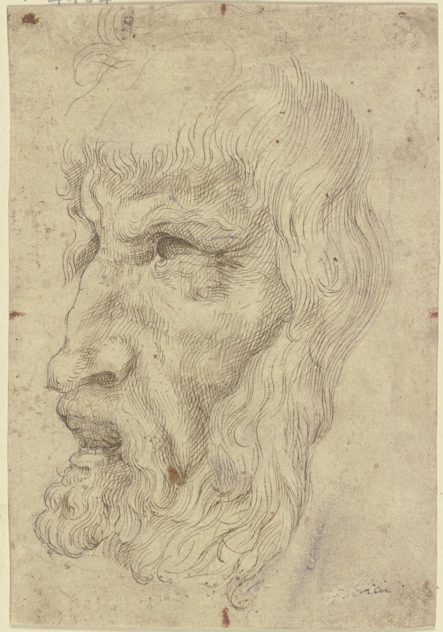 Antique Masks to the Left by Leonardo da Vinci