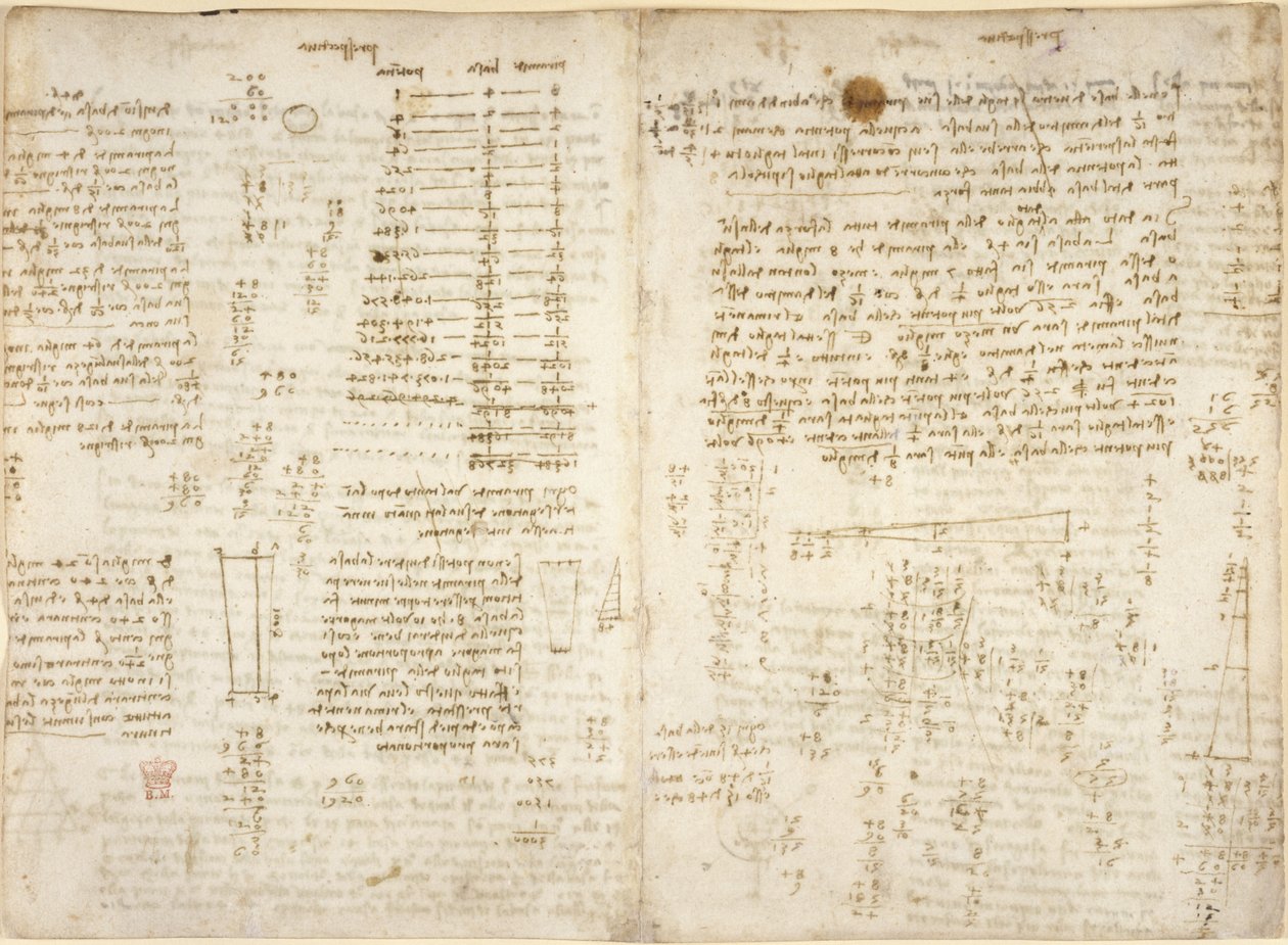 Notes, Diagrams and Mathematical Calculations, from 