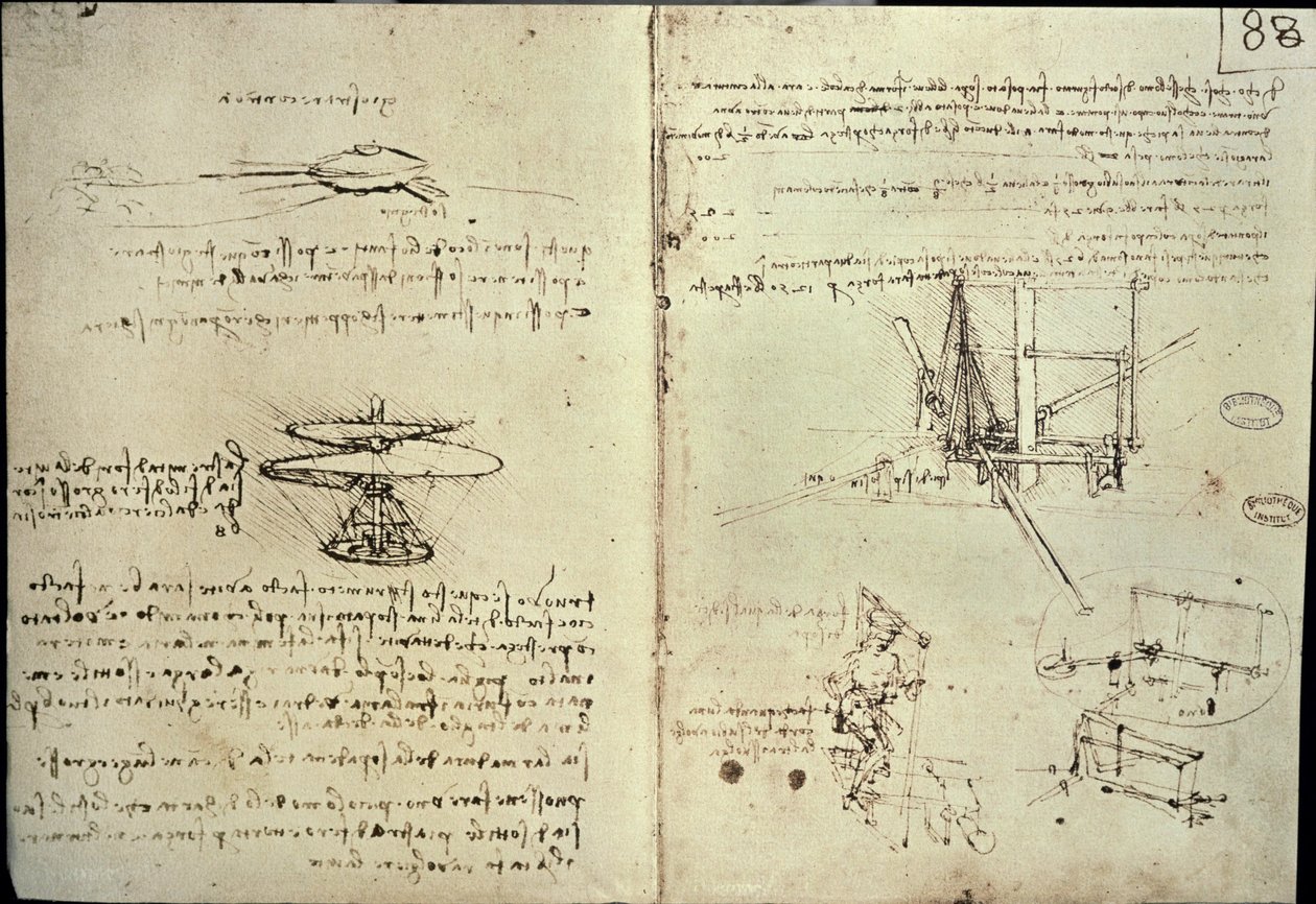 Design for a Flying Machine by Leonardo da Vinci