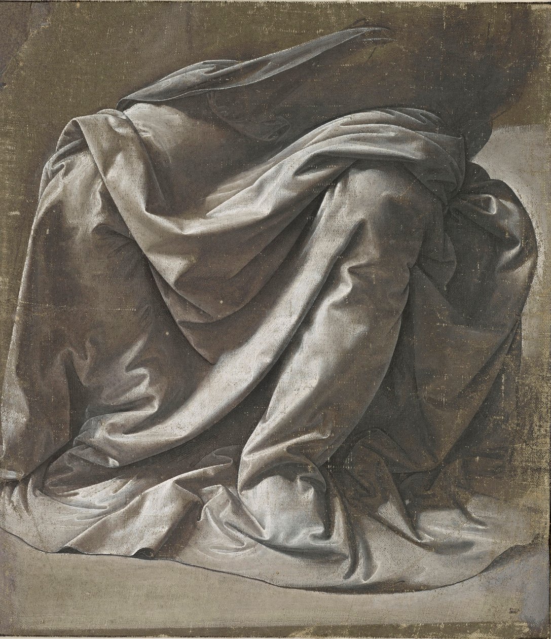 Drapery for a Seated Figure by Leonardo da Vinci