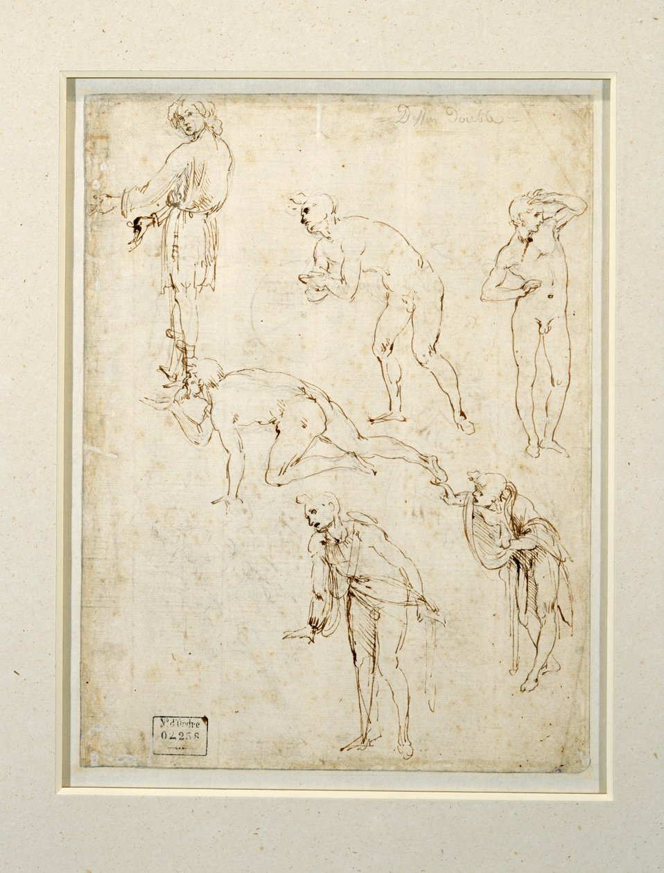 Study of Figures for the Adoration of the Magi by Leonardo da Vinci