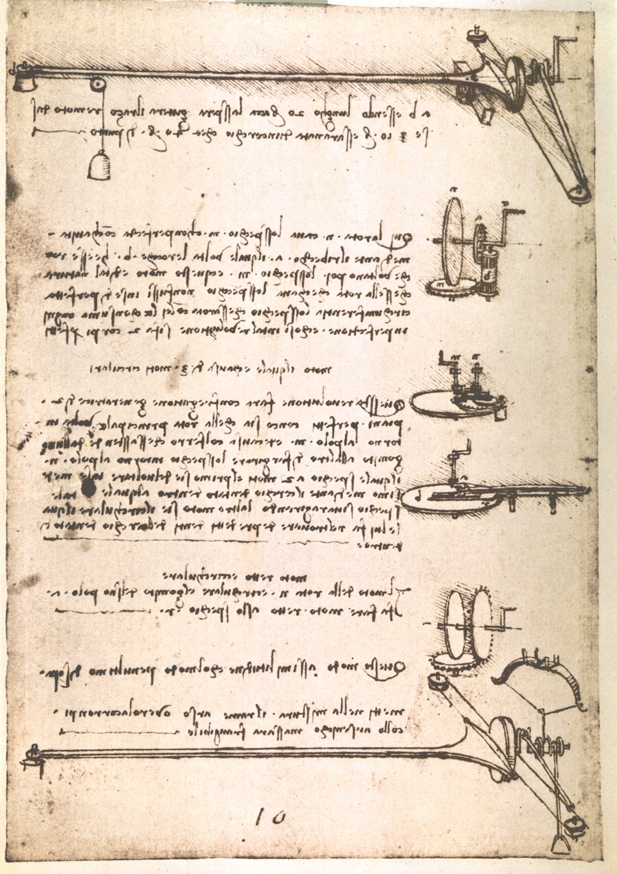 Extract from a Da Vinci Manuscript: Machine for Manufacturing Hollow Mirrors by Leonardo da Vinci