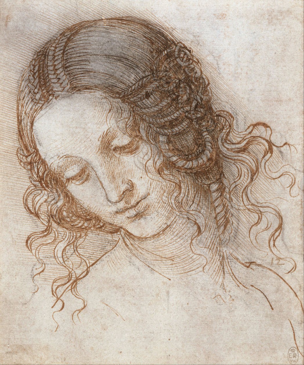 Head of Leda by Leonardo da Vinci
