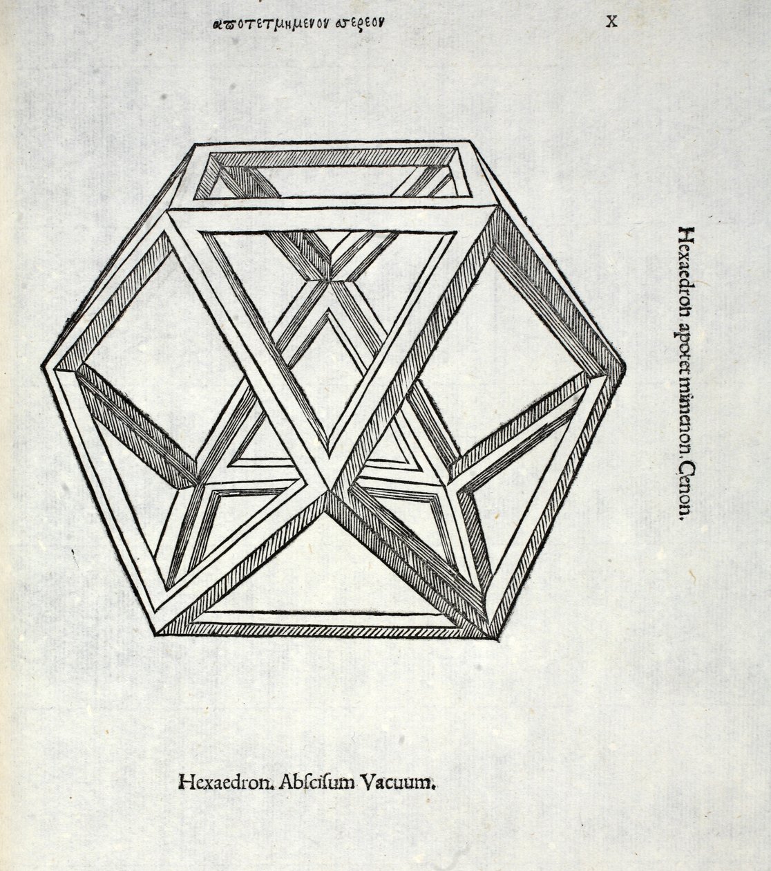 Hexaedron Abscisum Vacuum, Illustration from 