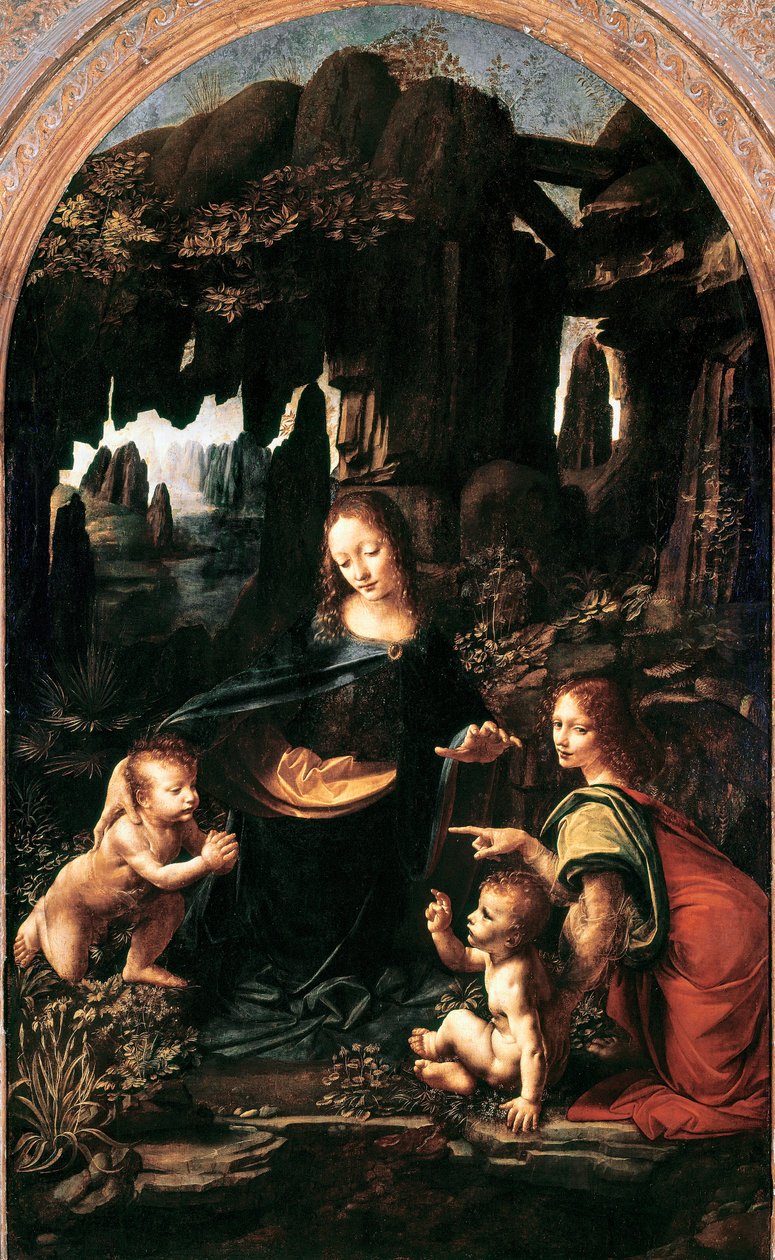 Madonna of the Rocks by Leonardo da Vinci: Fine art print
