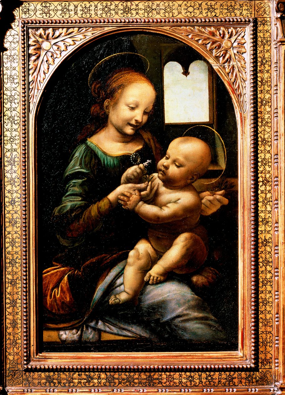 Madonna with a Flower, Madonna Benois by Leonardo da Vinci