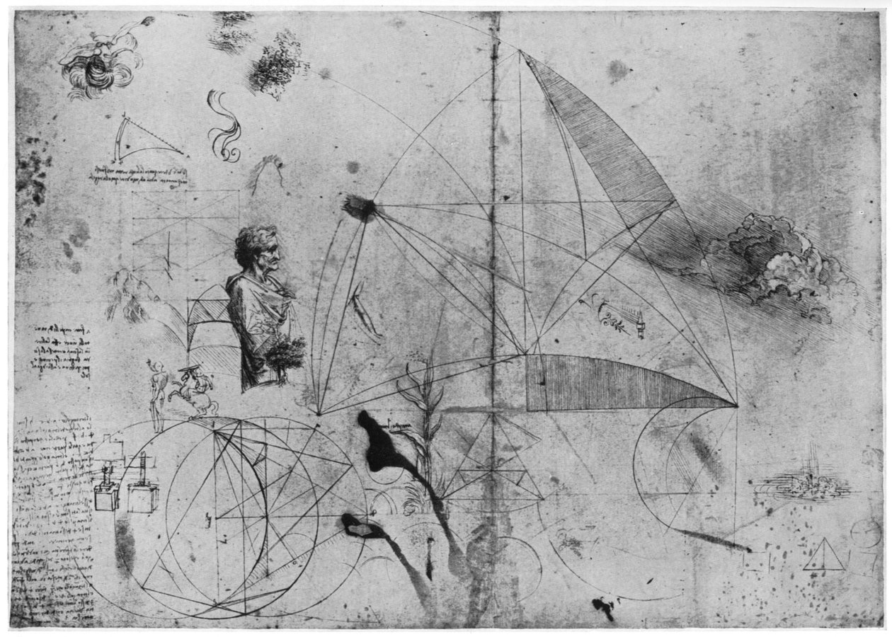 Sheet of Studies, Late 15th or Early 16th Century by Leonardo da Vinci