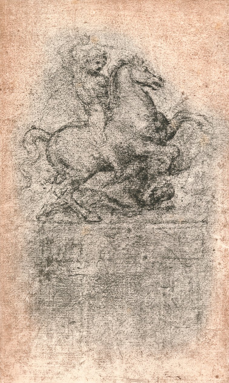 Study for the Sforza Monument by Leonardo da Vinci