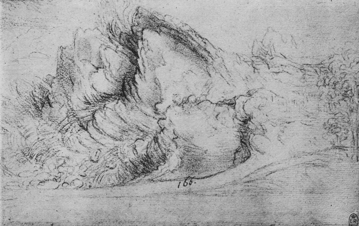 Study of Rock Formations by Leonardo da Vinci