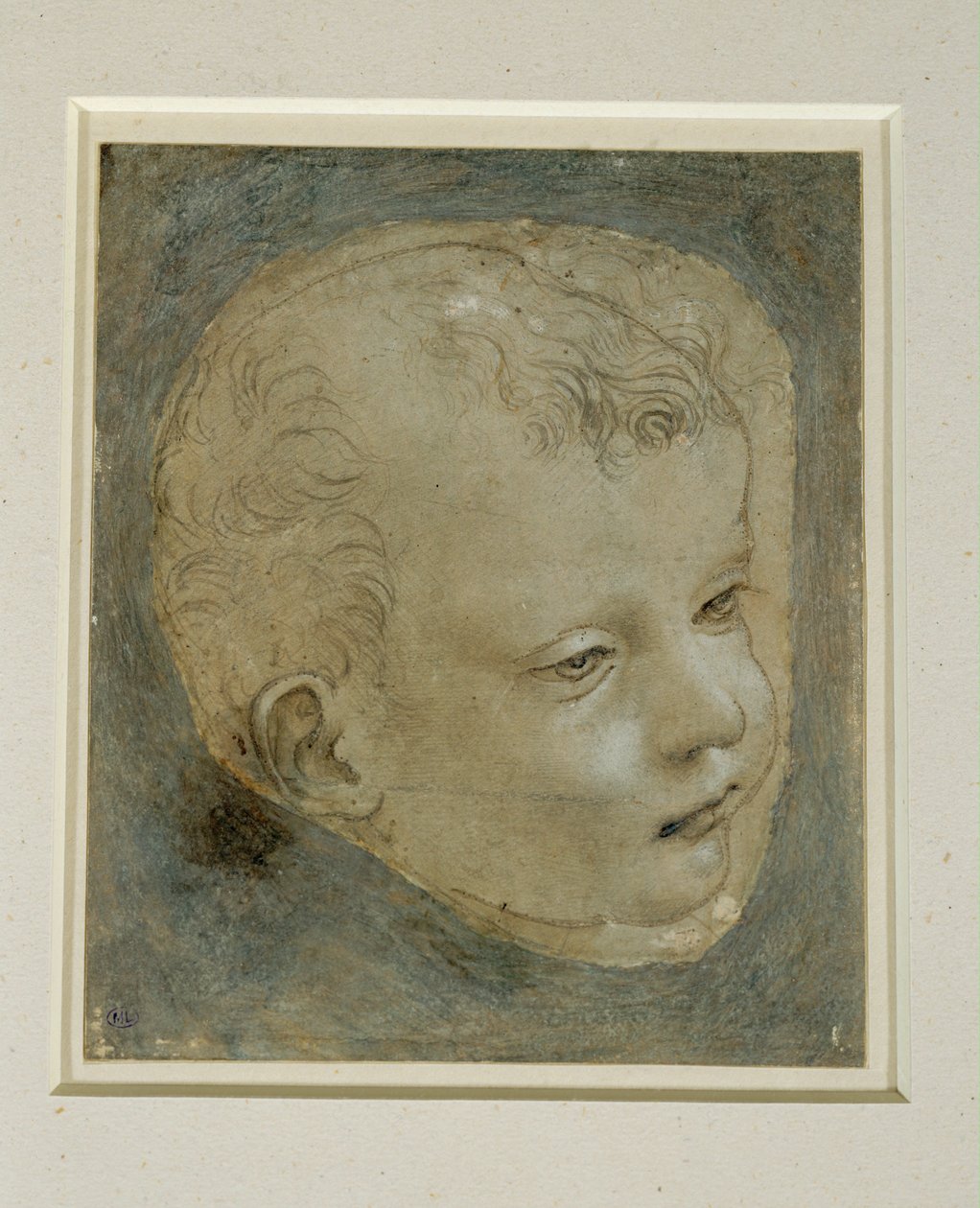 Head of a Child in Three-Quarter View to the Right by Leonardo da Vinci