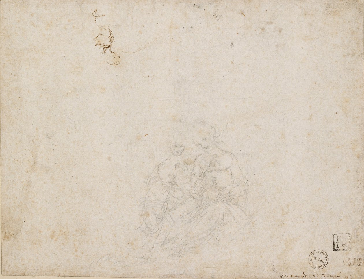 The Virgin and Child Adored by Leonardo da Vinci