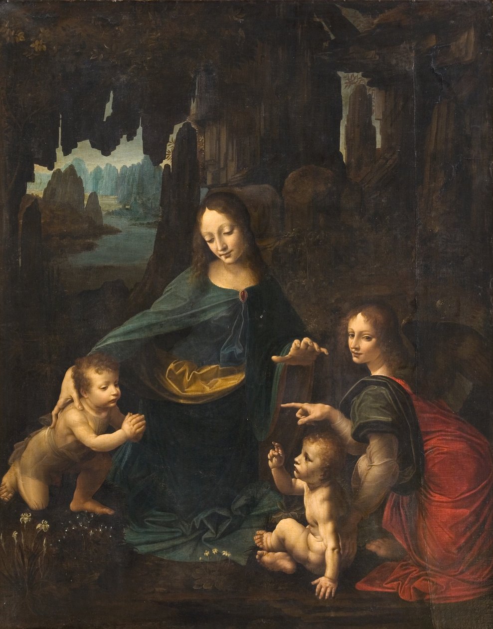 The Virgin of the Rocks by Leonardo da Vinci: Fine art print
