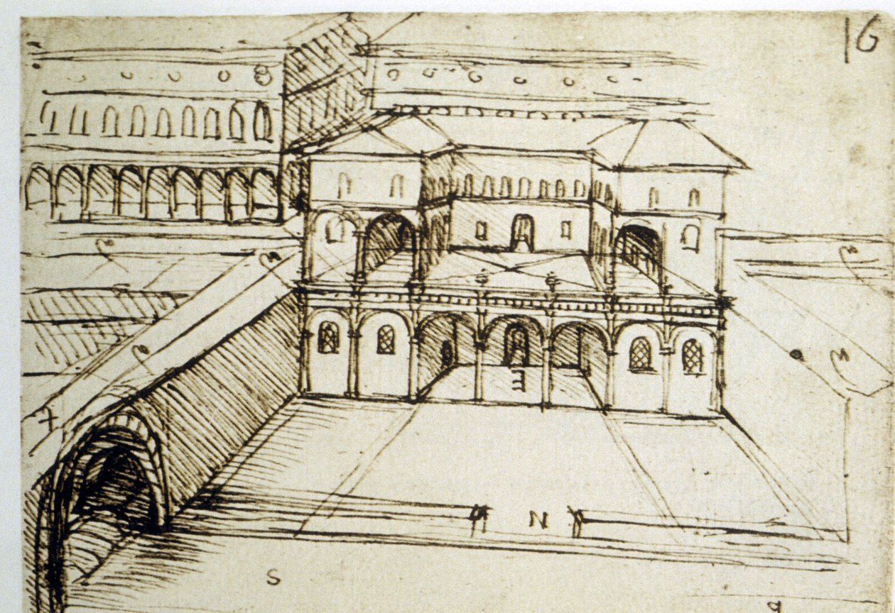 Urban Planning: Architectural Plan by Leonardo da Vinci by Leonardo da Vinci