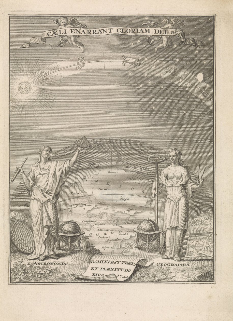 Astronomy and Geography with Measuring Instruments (Title Page for: 