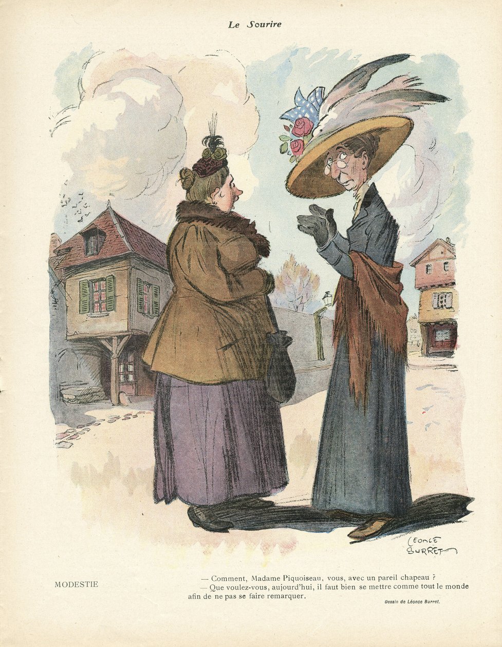 Illustration of Leonce Burret in Le Smile, no. 19, 08/05/13 - Fashion, Hat