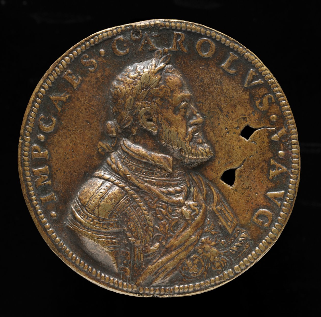 Charles V, King of Spain, Holy Roman Emperor [obverse] by Leone Leoni