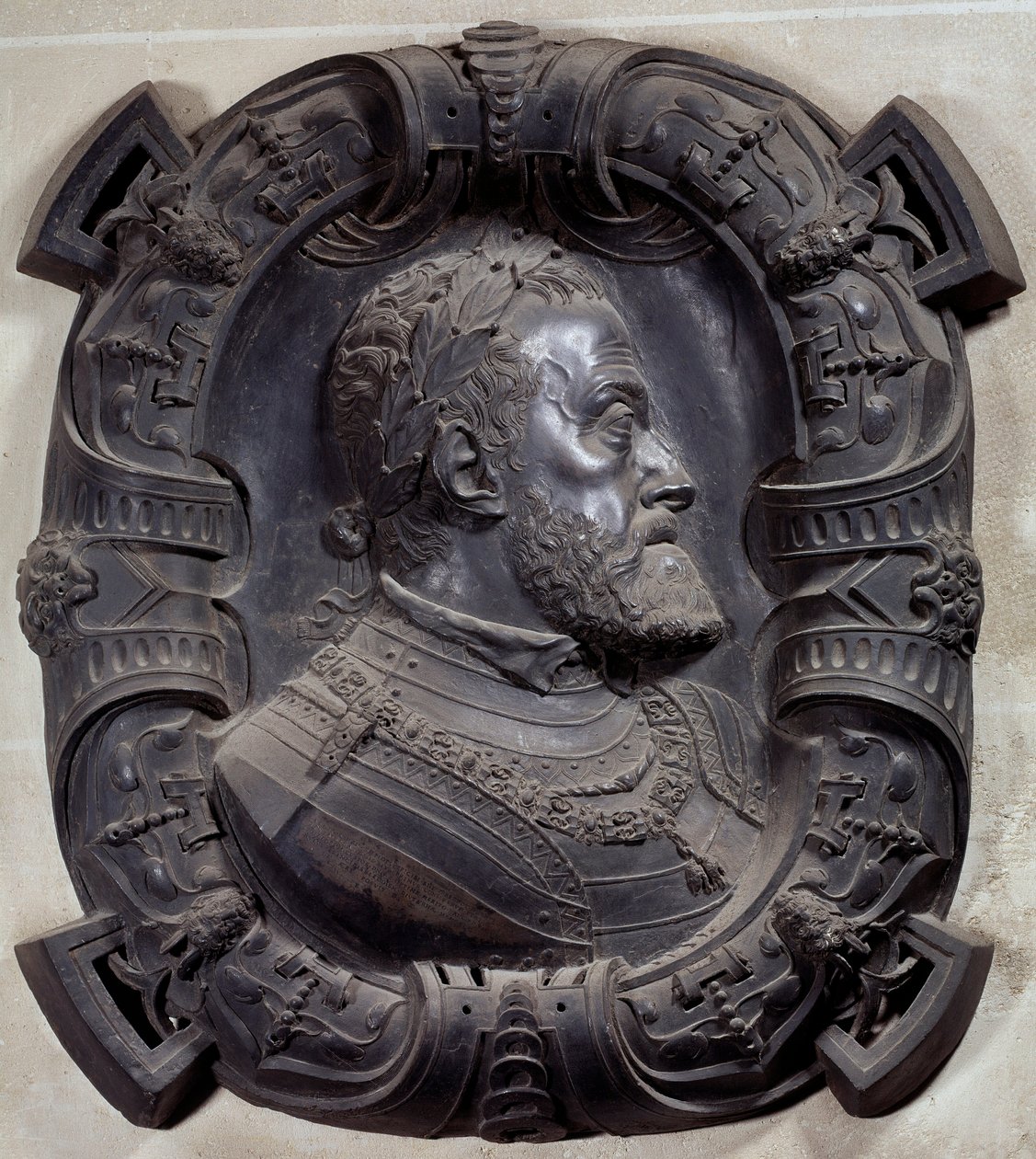 Profile Portrait of Emperor Charles V by Leone Leoni