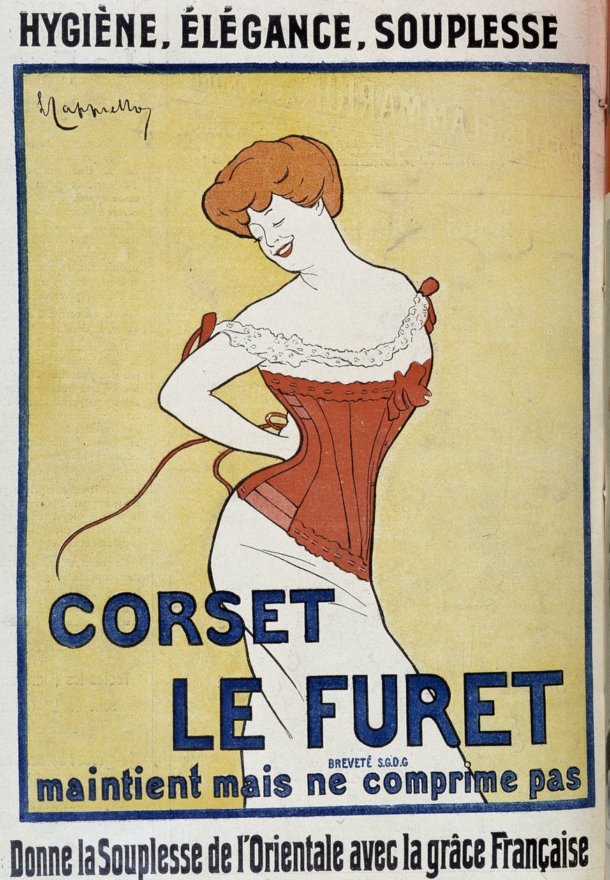 Advertising 'corset Le Ferret' - by Leonetto Cappiello (1875-1942), in ...