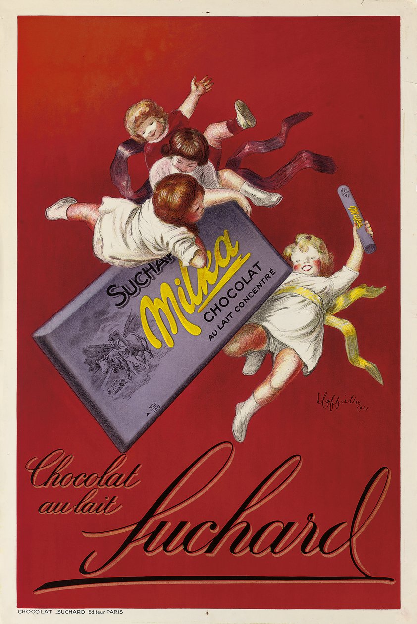 Advertising poster for Milka chocolates by Suchard by Leonetto Cappiello