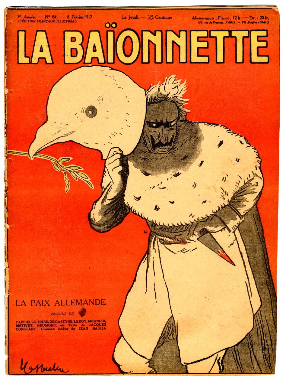 Cover of La Baionnette, Satirical in Colors by Leonetto Cappiello