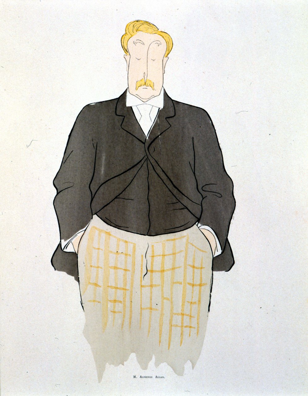 Portrait of Alphonse Allais by Leonetto Cappiello (1875-1942) around 1900 by Leonetto Cappiello