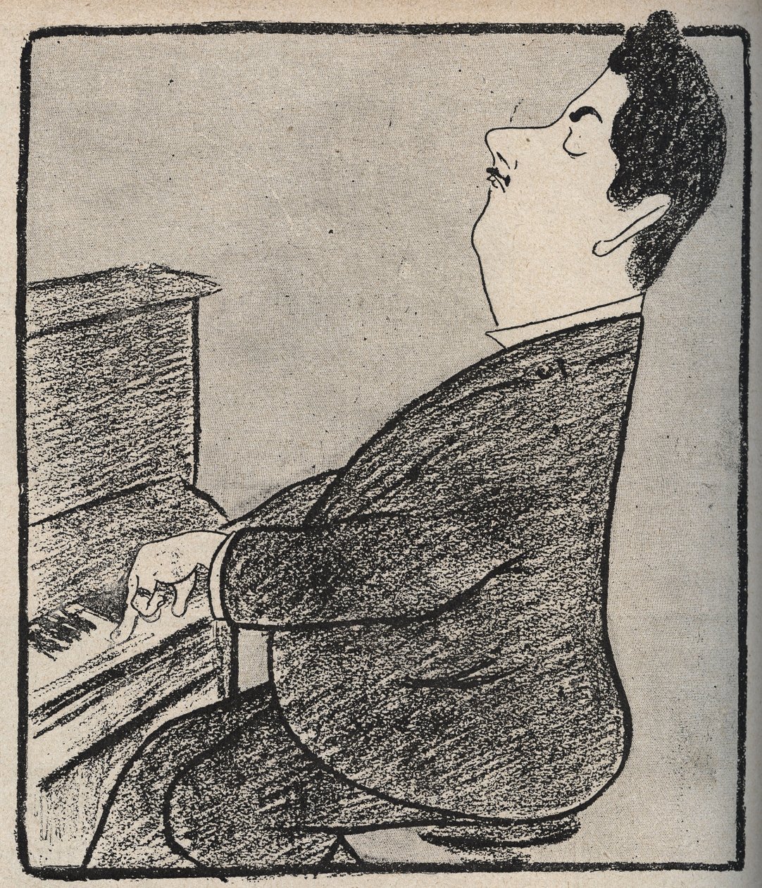 Portrait of Giacomo Puccini, Italian composer by Leonetto Cappiello