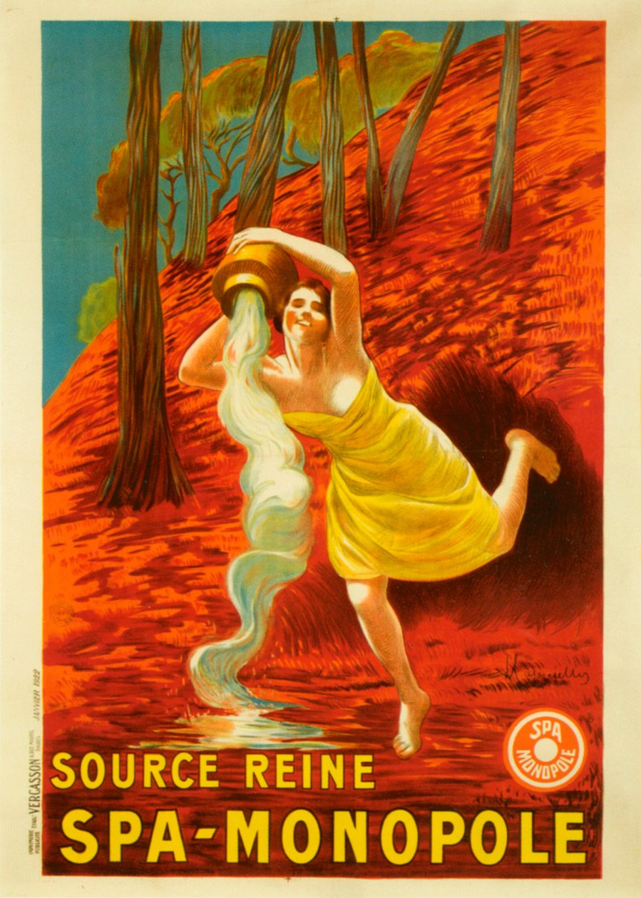 Source Reine Spa Monopole by Leonetto Cappiello