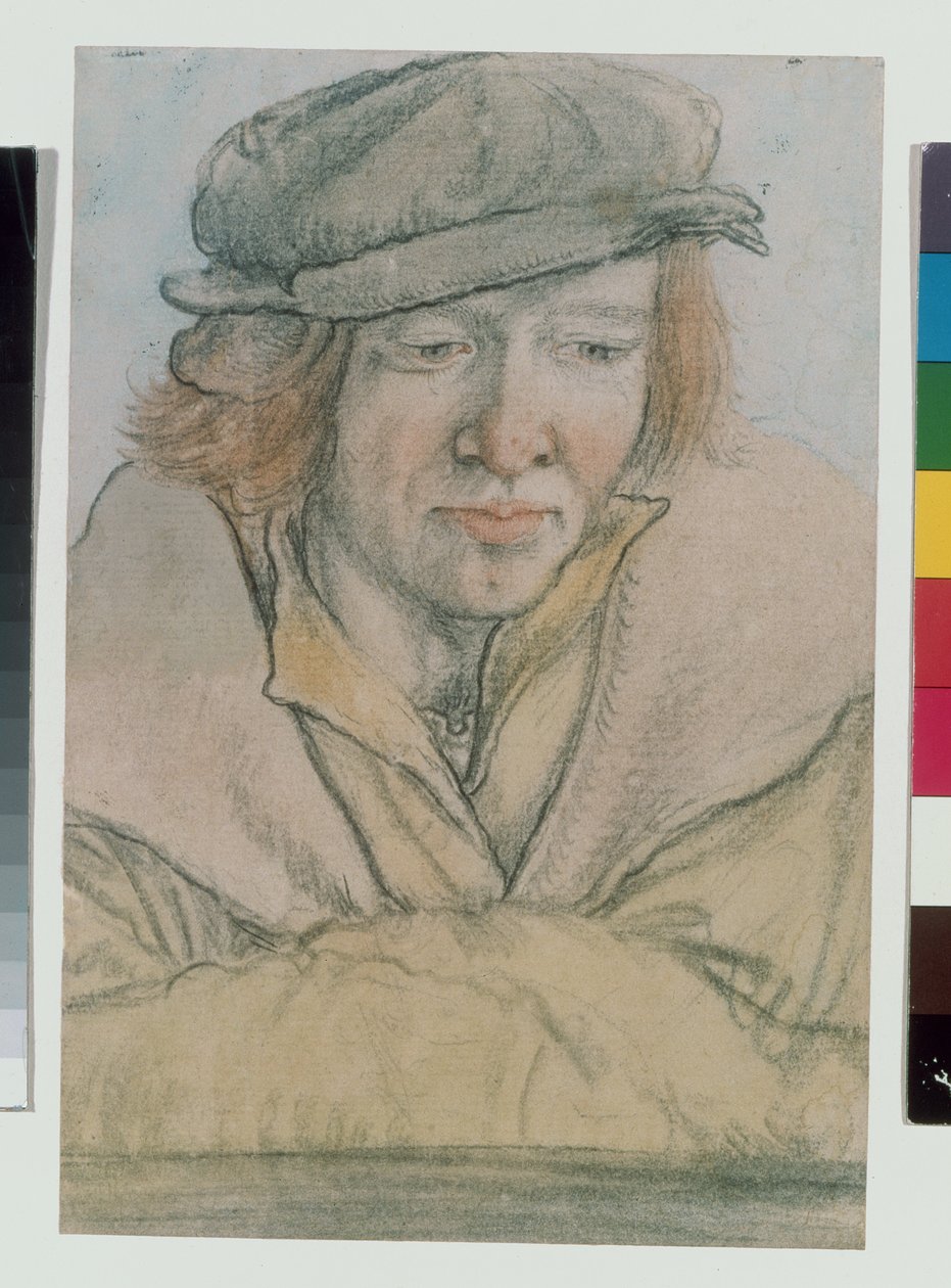 Portrait of a Young Man Wearing a Cap by Leonhard Beck