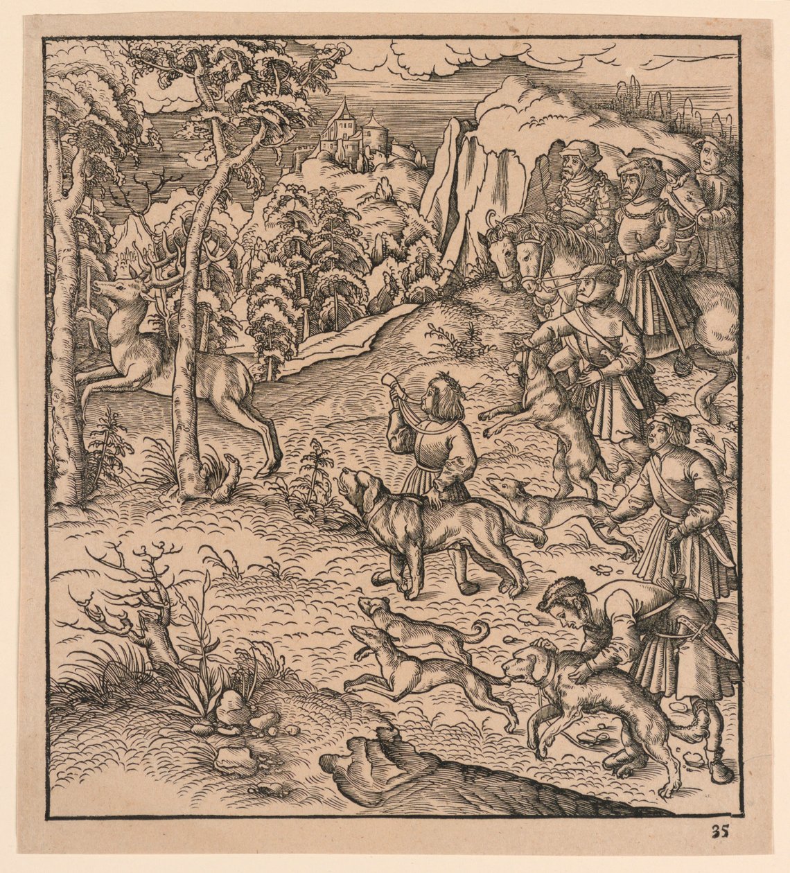 A Stag Hunt, from 