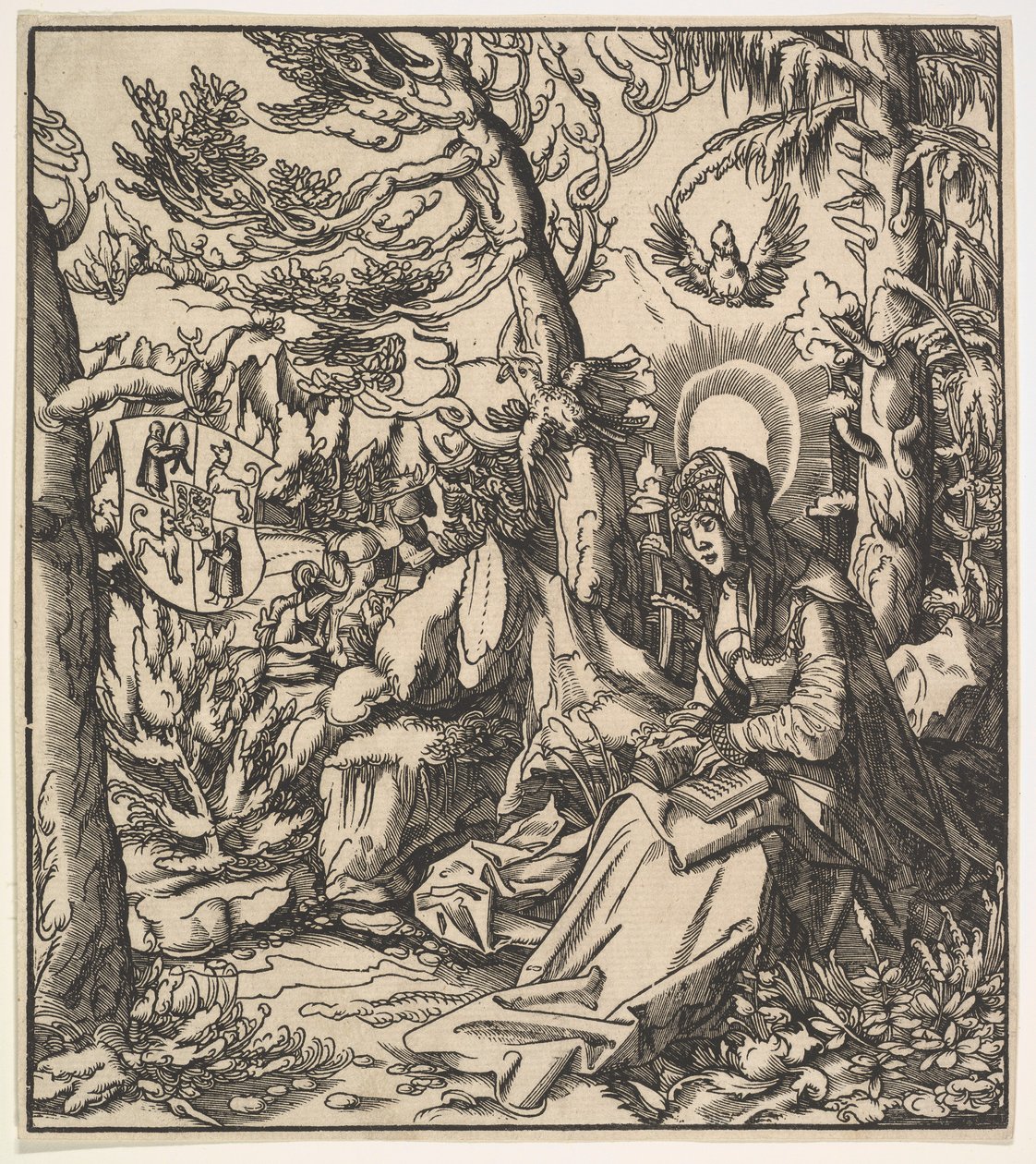 Saint Ita of Toggenburg, from the Habsburg Saints, 1516-18 by Leonhard Beck