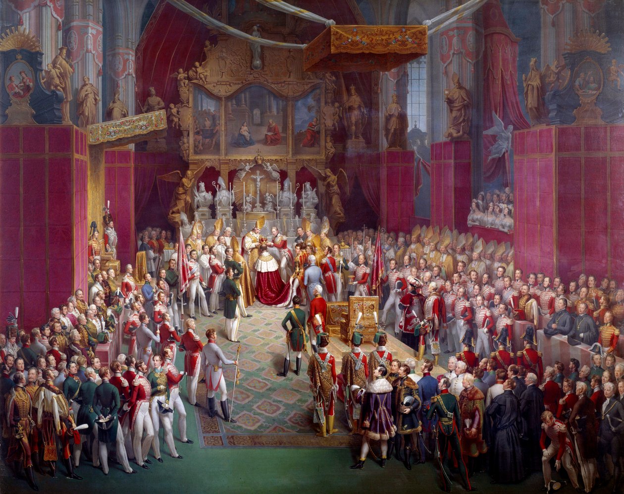 The Coronation of the Austrian Emperor Ferdinand I by Leopold Bucher