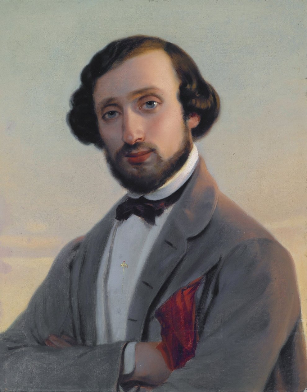 Portrait of Ludwig August Frankl von Hochwart (1810-1894) by Leopold Pollak