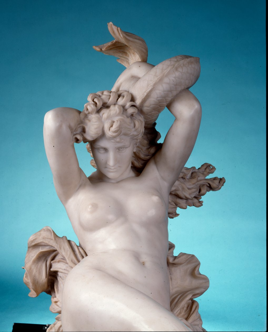 Galatea riding a dolphin (detail) by Leopoldo Ansiglione