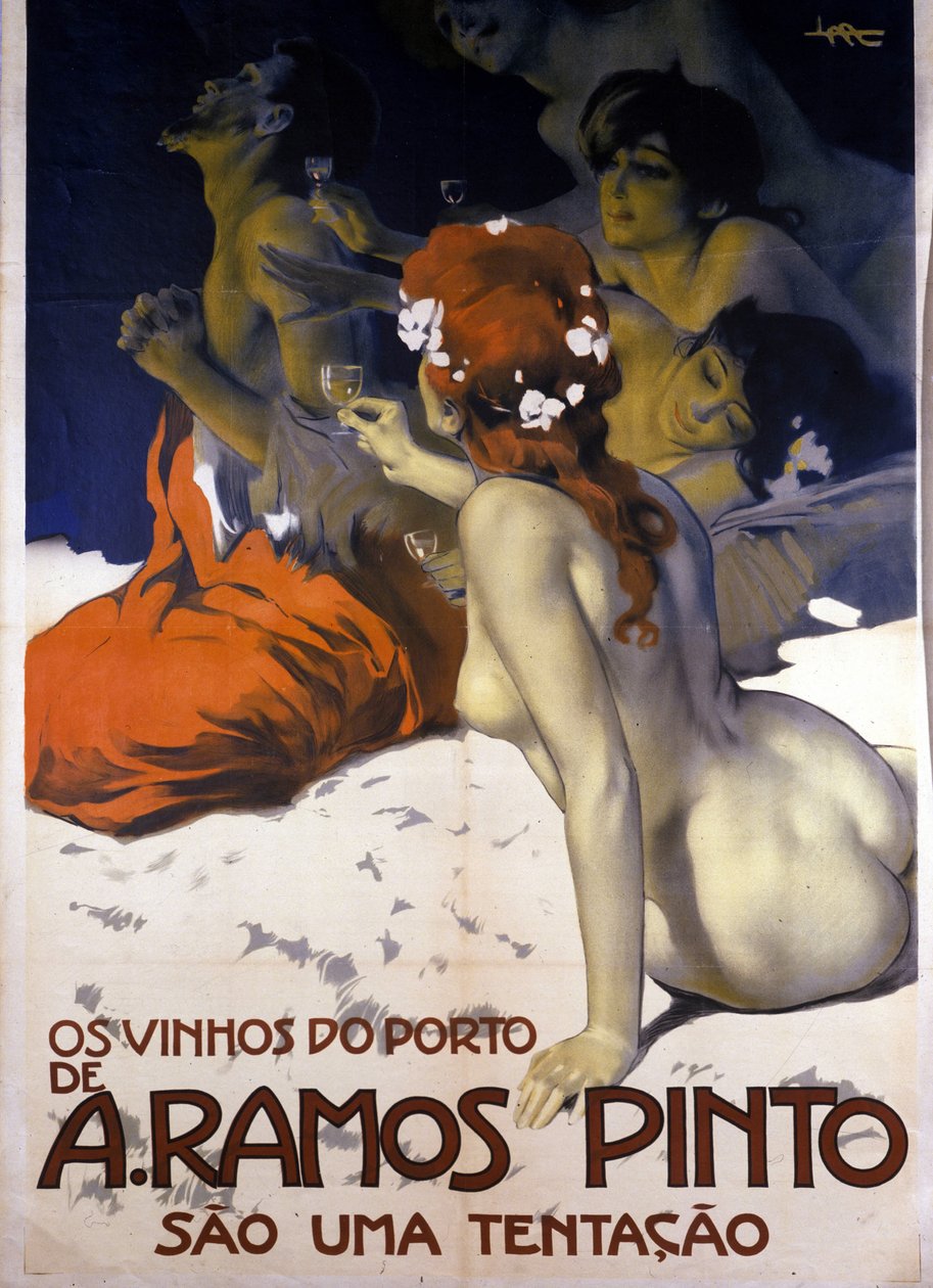Advertising for Portuguese wines (poster by Leopoldo Metlicovitz, ca. 1915) by Leopoldo Metlicovitz