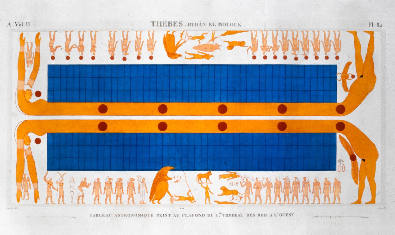 Ancient Egyptian Astronomical Table, c1822 by Leroy